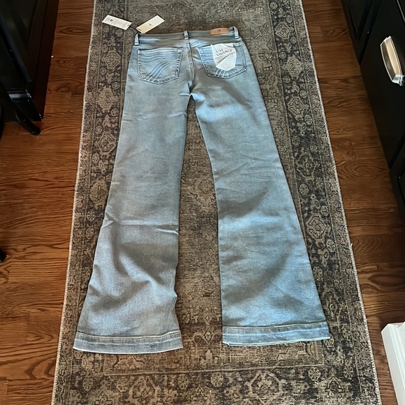 7 For All Mankind Light Blue Flare Jeans - Picture 4 of 4